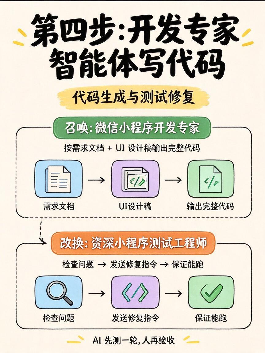 一个人做小程序:WorkBuddy 六步流程图解(6/6)